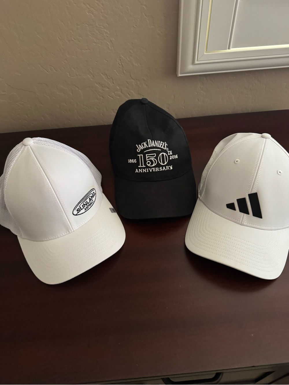 Set of three men’s ball caps